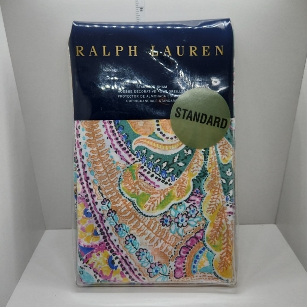Ralph Lauren Paisley Sham Flying Point Print Rare